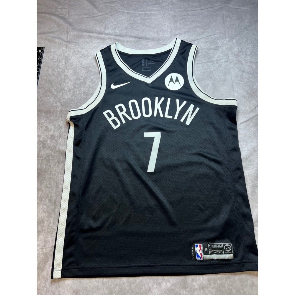 Nike Brooklyn Nets Jersey Mens Large Black Kevin Durant 7 Swingman AA2191-15ZA